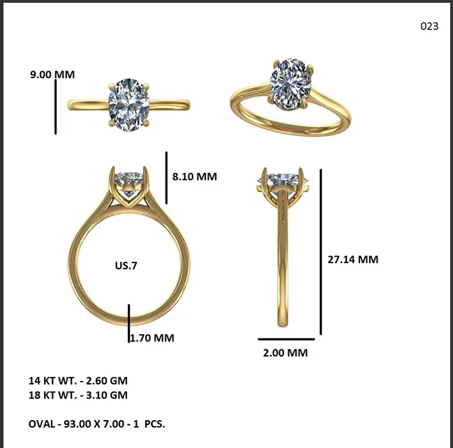 18K Gold Diamond Engagement Ring (23) – Rings by Ivanka & Co