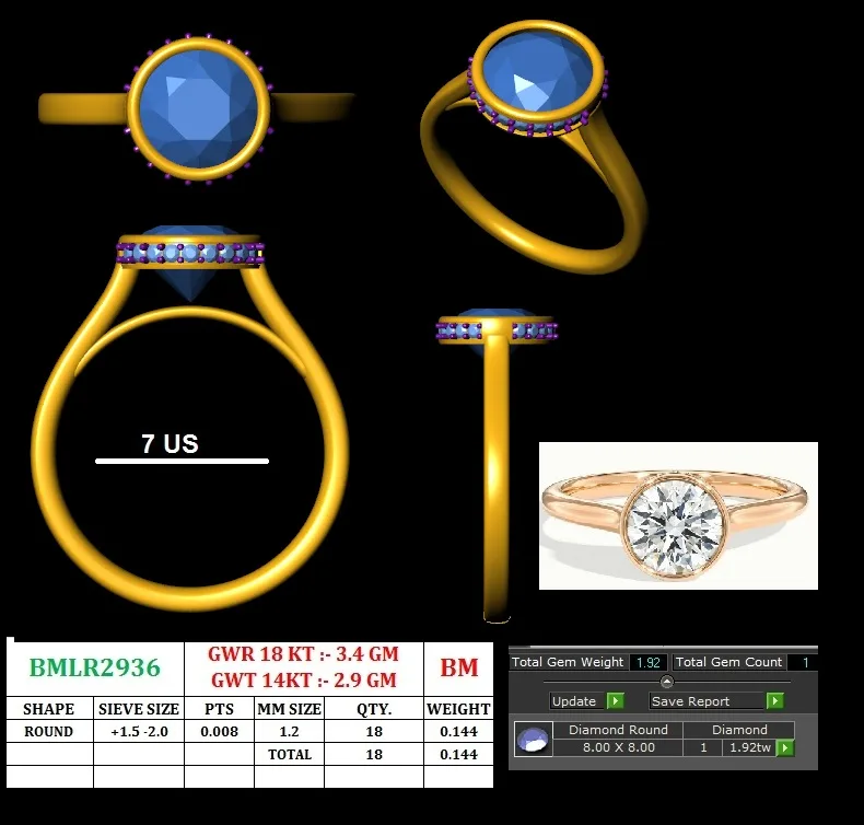 18K Gold Diamond Engagement Ring (27) – Rings by Ivanka & Co