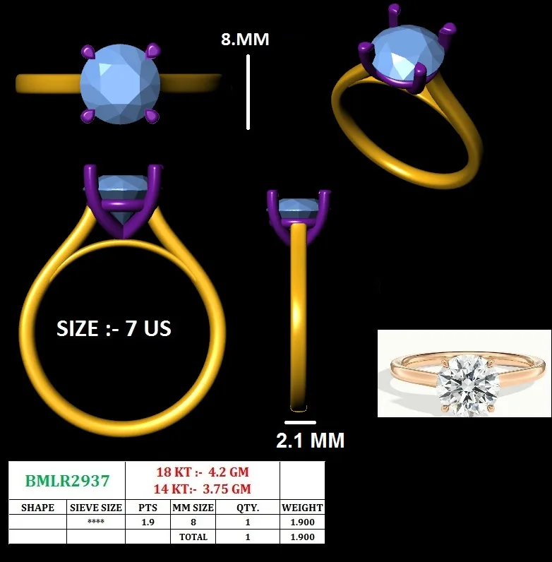 18K Gold Diamond Engagement Ring (28) – Rings by Ivanka & Co