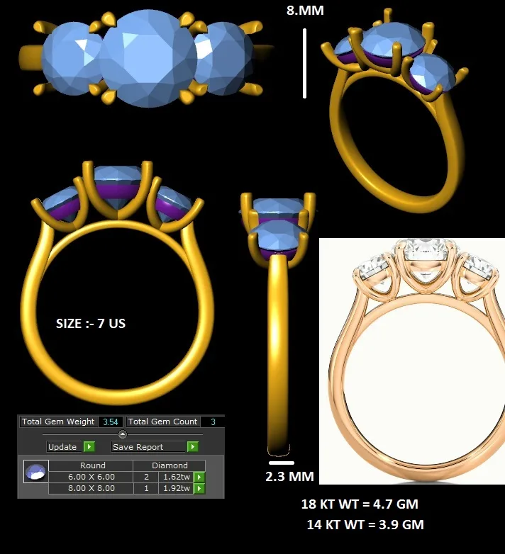 18K Gold Diamond Engagement Ring (47) – Rings by Ivanka & Co