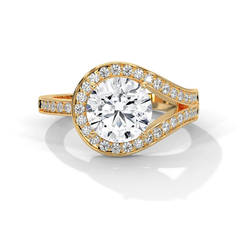 18K Gold Diamond Engagement Ring (56) – Rings by Ivanka & Co