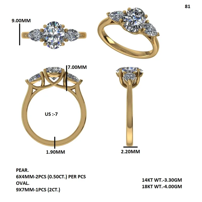 18K Gold Diamond Engagement Ring (81) – Rings by Ivanka & Co