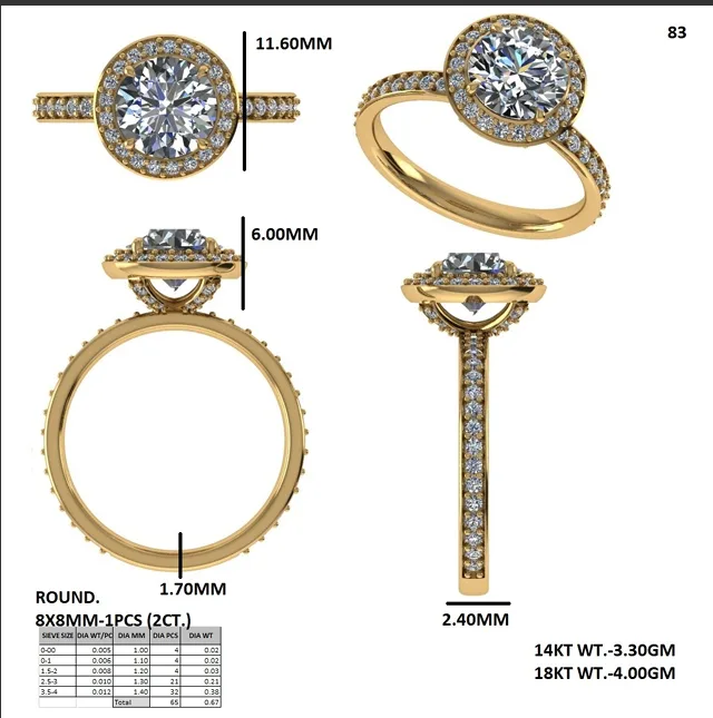 18K Gold Diamond Engagement Ring (83) – Rings by Ivanka & Co