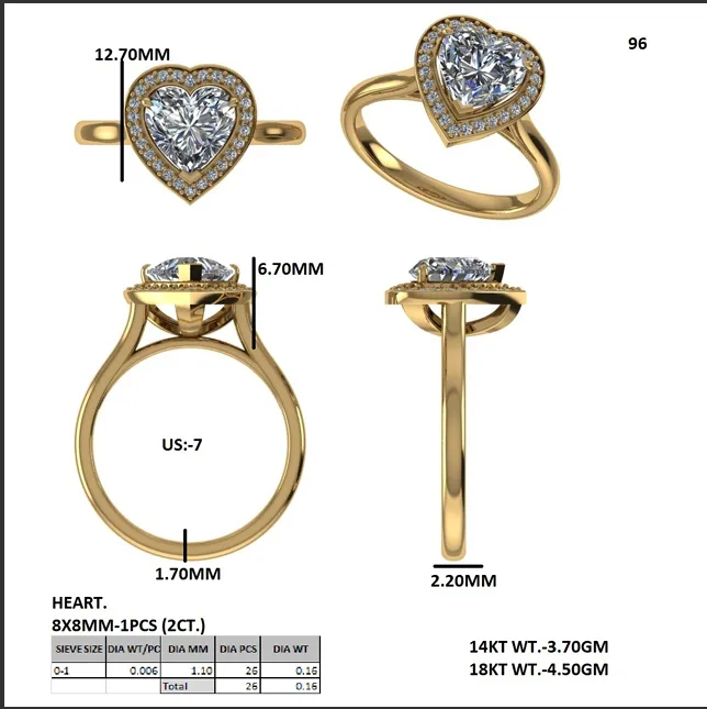 18K Gold Diamond Engagement Ring (96) – Rings by Ivanka & Co