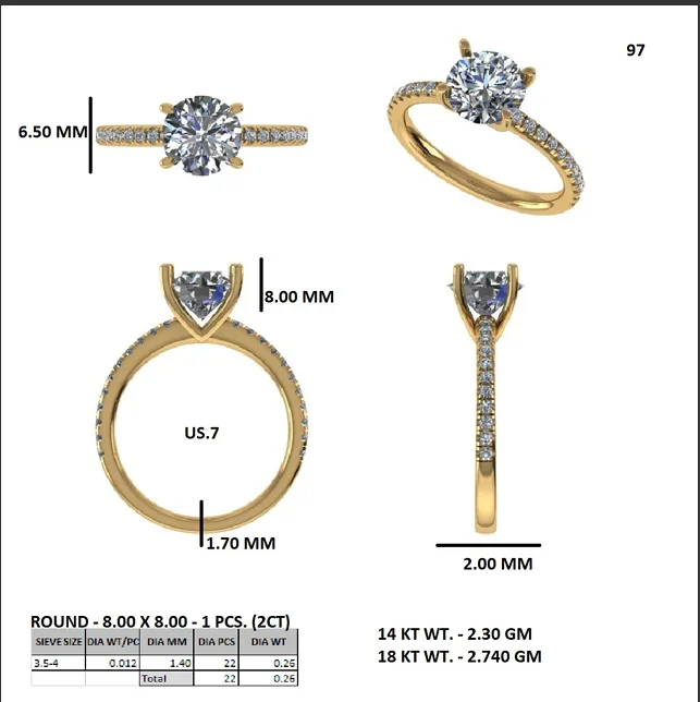 18K Gold Diamond Engagement Ring (97) – Rings by Ivanka & Co